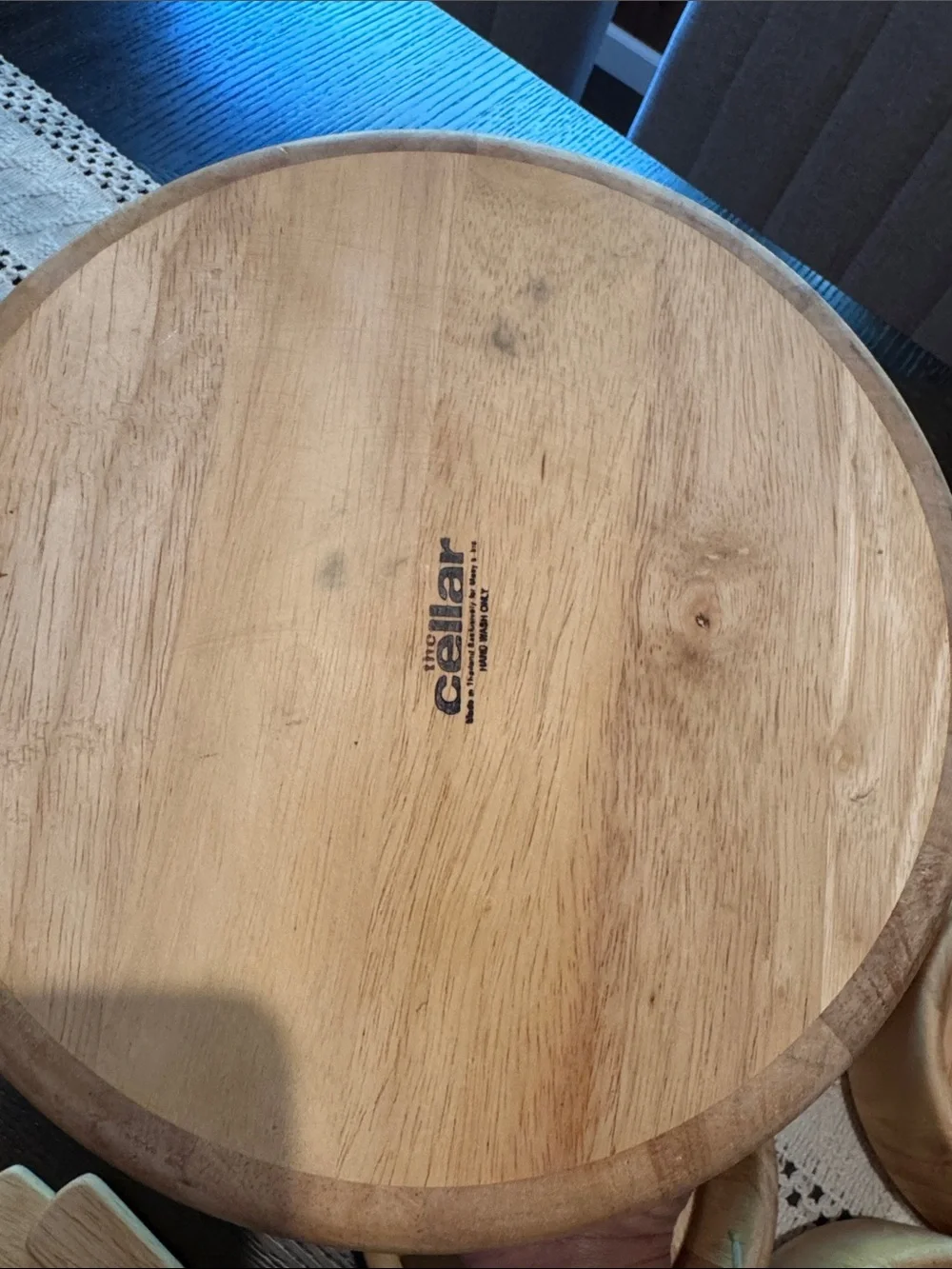 Wooden Salad Bowl Set with Servers - Natural Wood